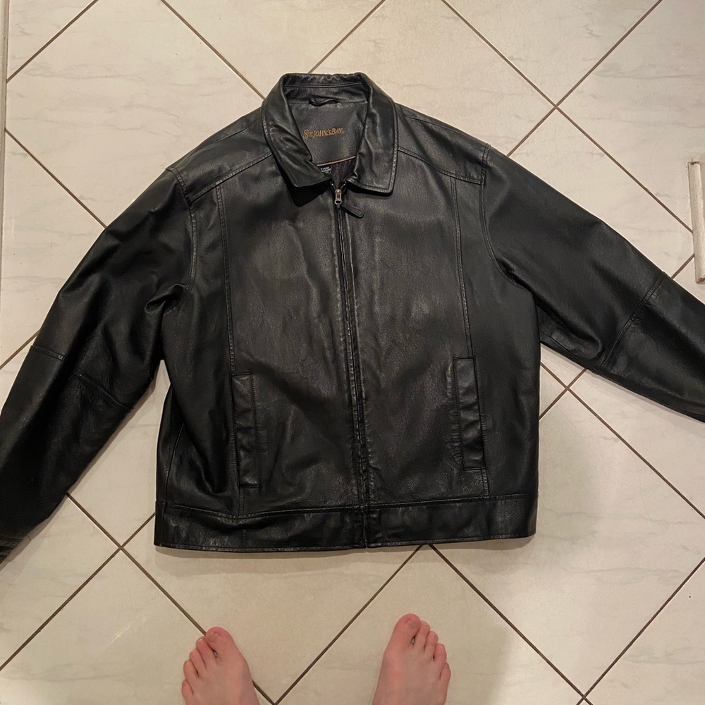 St. John’s Bay Leather Jacket - Black